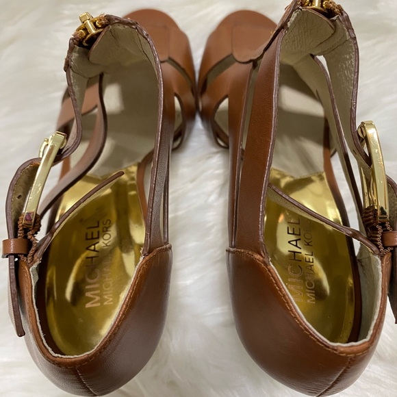 Michael by Michael Kors Brown heeled sandal Sz 9 - Picture 9 of 10